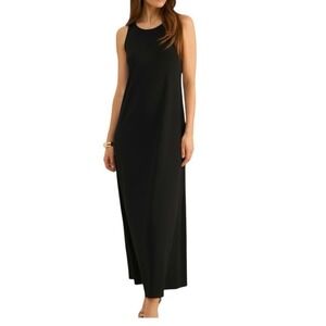 Vince Camuto Sleeveless Keyhole-Back Crewneck‎ Maxi Dress, Black, Size Medium
